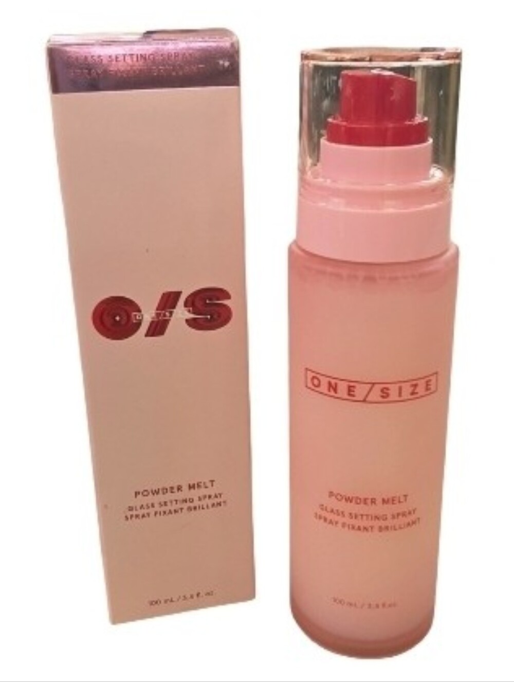 ONE/SIZE Powder Melt Glass Setting Spray 3.4fl Oz NEW